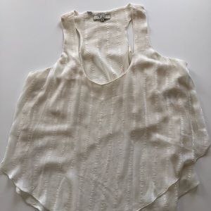 Guess shiffon off white top